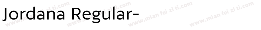 Jordana Regular字体转换